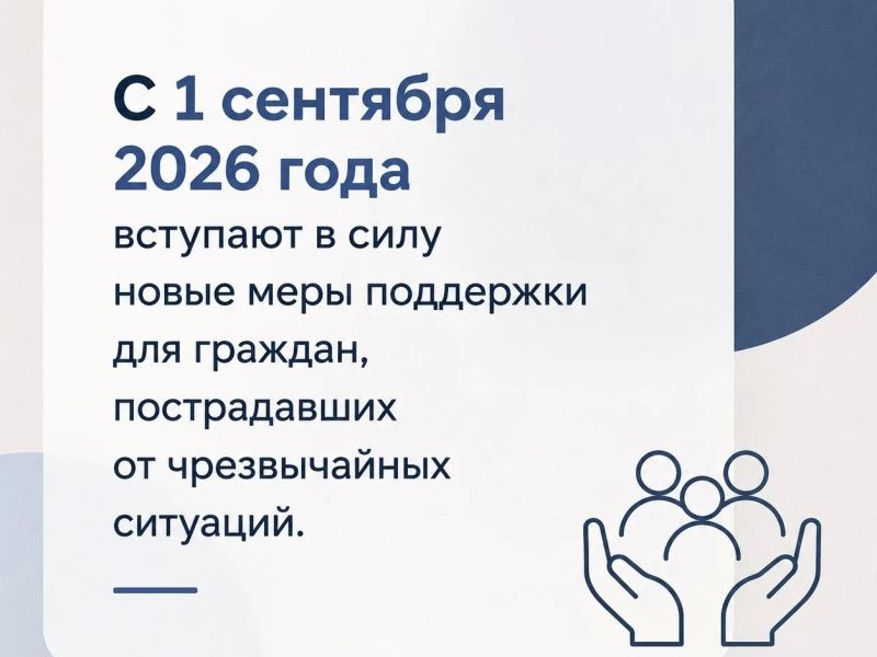 Дополнительные меры поддержки граждан, пострадавших в чрезвычайных ситуациях.
